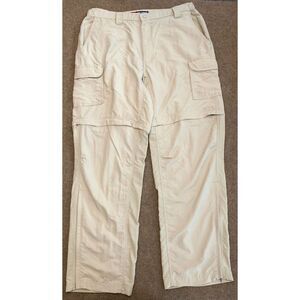 Reel Legends Convertible Pants Mens L Cargo Fishing Hiking Camping Shorts Nylon